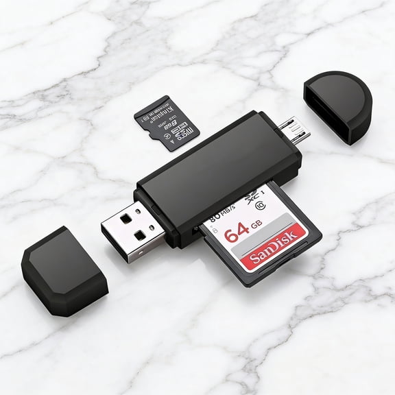 GJX 2026 New Memory Card Reader with Super Speed Usb 3.0,Compact Micro Sd Adapter for Hassle-Free File Transfers,Photography,Video Editing,Data Backup,Media Storage.