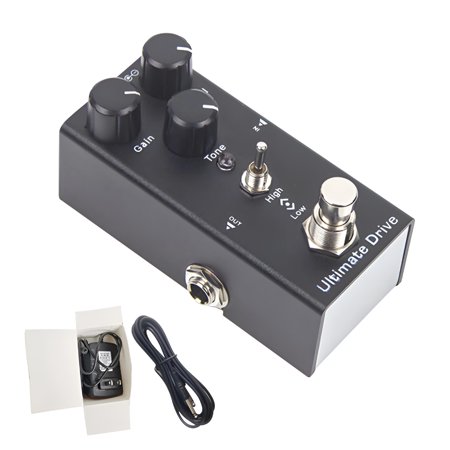 GJX 2026 New Metal Distortion Pedal Overdrive&Reverb Effects Processor Choir Sound Enhancer for Guitar 9.1X4X3.2Cm Compact Size Includes Power Cord Ideal for Metal&Hard Performances Reverb Pedal