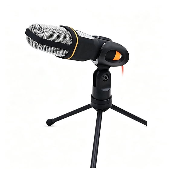 GJX 2026 New Mic Wired Condenser Sound Podcast Studio Microphone with Holder Clip for Pc Laptop(Black),For Podcasting,Streaming,Voiceovers,Video Recording,And Online Meetings.