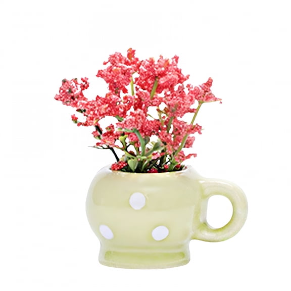 GJX 2026 New Mini Ceramic Vase Refrigerator Magnet,Fridge Magnets 3D Side Decoration for Refrigerator,Cabinet,Locker,Ceramic,1 Pc for Fridge,Locker,Cabinet,Office,Home