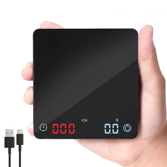 GJX 2026 New Mini Coffee Scale,Precise Espresso Scale with Timer & Usb-C Charging,0.1G/2Kg Portable Small Scale for Baristas & Home Brewing,Auto-Timer for Pour Over,Espresso (Perfect for Home & Caf)