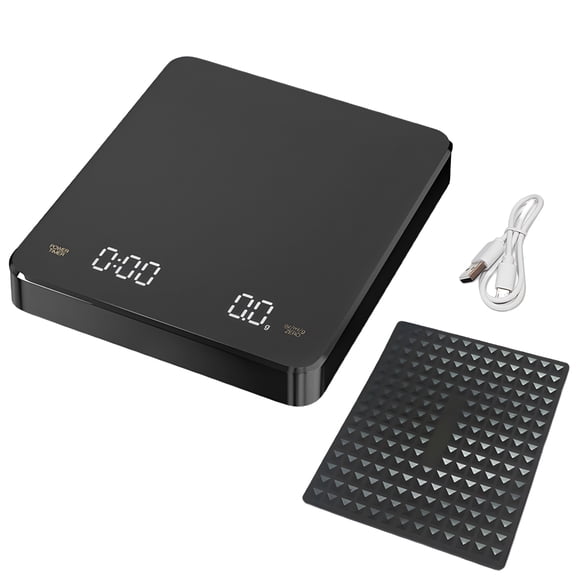 GJX 2026 New Mini Coffee Scale with Dual Timing Modes 3Kg/0.5G Accurate Scale Rechargeable Digital Kitchen Scale for Espresso and Pour-Over Coffee