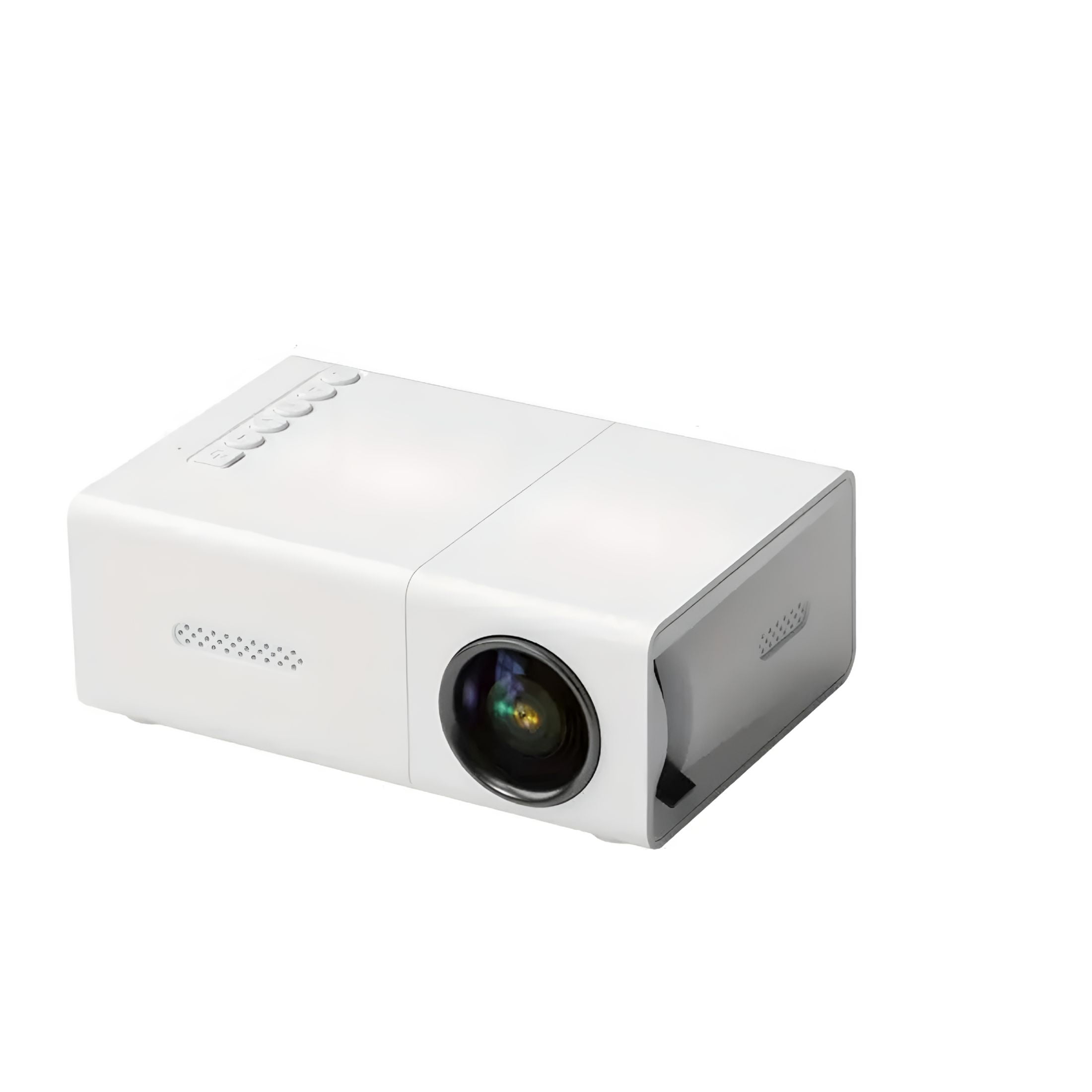 GJX 2026 New Mini Hd Led Projector,3D Portable Projector with Wifi and - Black Or White Optional for Home Theater,Gaming,Outdoor Movie Nights,Office Presentations.