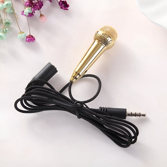 GJX 2026 New Mini Microphone Portable Vocal/Instrument Microphone for Mobile Phone Laptop Notebook with Holder Clip Tiny Microphone for Mobile,Tablet,Laptop,Notebook,Pc,Recording