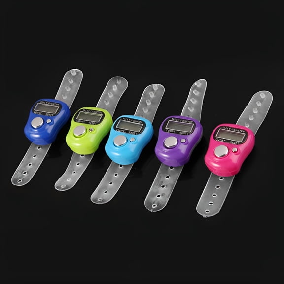 GJX 2026 New Mini Stitch Marker and Row Finger Counter Lcd Electronic Digital Tally Counter for Sewing Knitting Weave Tool Finger Counter, Knitting, Sewing, Crochet, Weaving, Crafting.