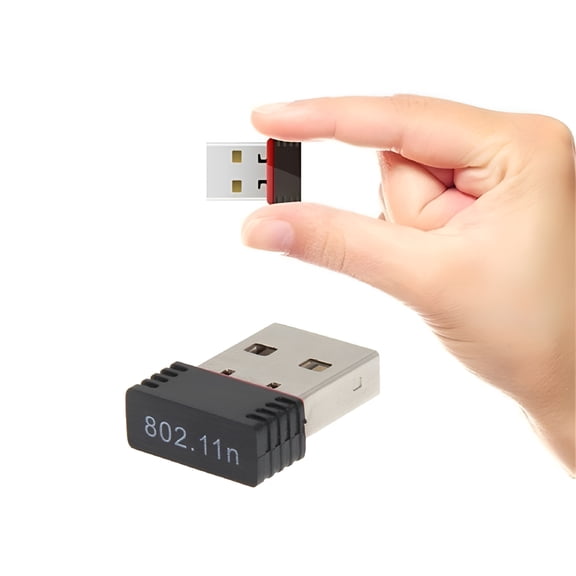 GJX 2026 New Mini Usb 2.0 802.11N 150Mbps Wifi Network Adapter for Windows Pc Stick Extension Adapter,For Internet Connection,Wireless Browsing,Gaming,Streaming,Home Office,Portable Use