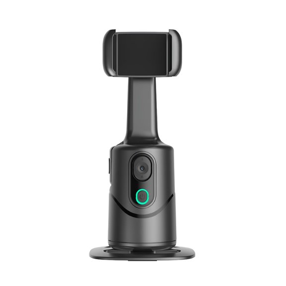 GJX 2026 New Mobile Phone Selfie Stick with Real-Time Visual Tracking Gesture Control Built-In Fill Light Auto Tracking Phone Holder Phone Tripod Holder for Vlogging,Live Streaming,Travel,Home