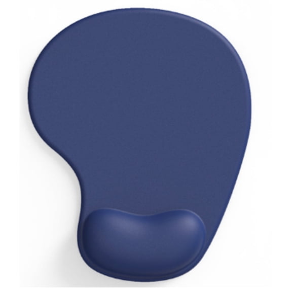 GJX 2026 New Mouse Pad with Wrist Support Ergonomic Desk Pad with Memory Foam Anti-Slip Grip Mouse Pad Blue for Office Work Gaming Computer Use Long Typing Sessions Home Office Study Desk