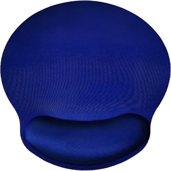 GJX 2026 New Mouse Pad with Wrist Support,Ergonomic Mouse Pad with Memory Foam Wrist Rest Cushion,Non-Slip Rubber Base Gaming Mice Pad for Home Office Computer Laptop,Blue