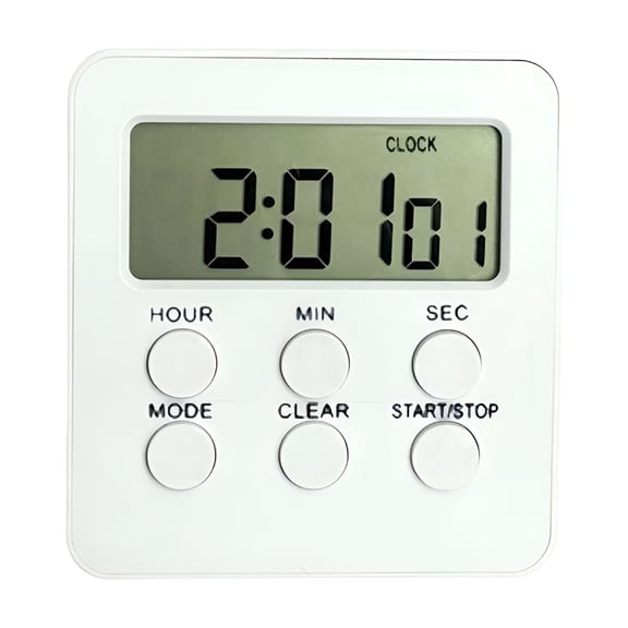 GJX 2026 New Multi-Function Digital Kitchen Timer with Alarm,Clock,And Silent Reminder for Time Management in Cooking,Studying,And Gaming for Kitchen,Study,Office,Home