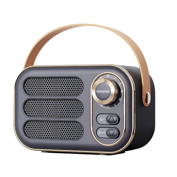 GJX 2026 New Multifunctional Mini Portable Fm Radio Bluetooth Speaker Usb Tf Aux Indoor Outdoor Retro-Design Wireless Speaker for Home,Office,Outdoor,Travel