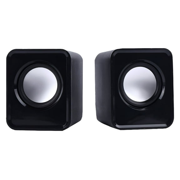 GJX 2026 New Multimedia Mini Speaker Desktop Computer Laptop Usb Small Speaker A Pair of Classic Speakers Portable and Good Sound Quality Widely Compatible for Office,Gaming,Studying,Streaming