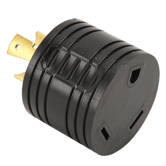 GJX 2026 New Nema L5-30P to Tt-30R Power Adapter L5-30P Twist Lock Power Plug to Tt-30R 30 Amp Rv Generator Adapter Us Plug 125V for Rvs, Generators, Camping, Outdoor Power Connections