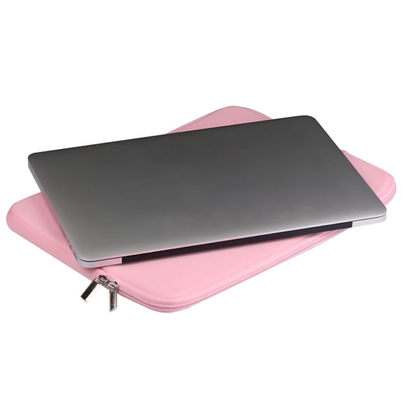 GJX 2026 New Neutral Waterproof Cotton and Polyester 11-15.6" Protective Slim Laptop Case for Work, School, Travel, Business, Pink