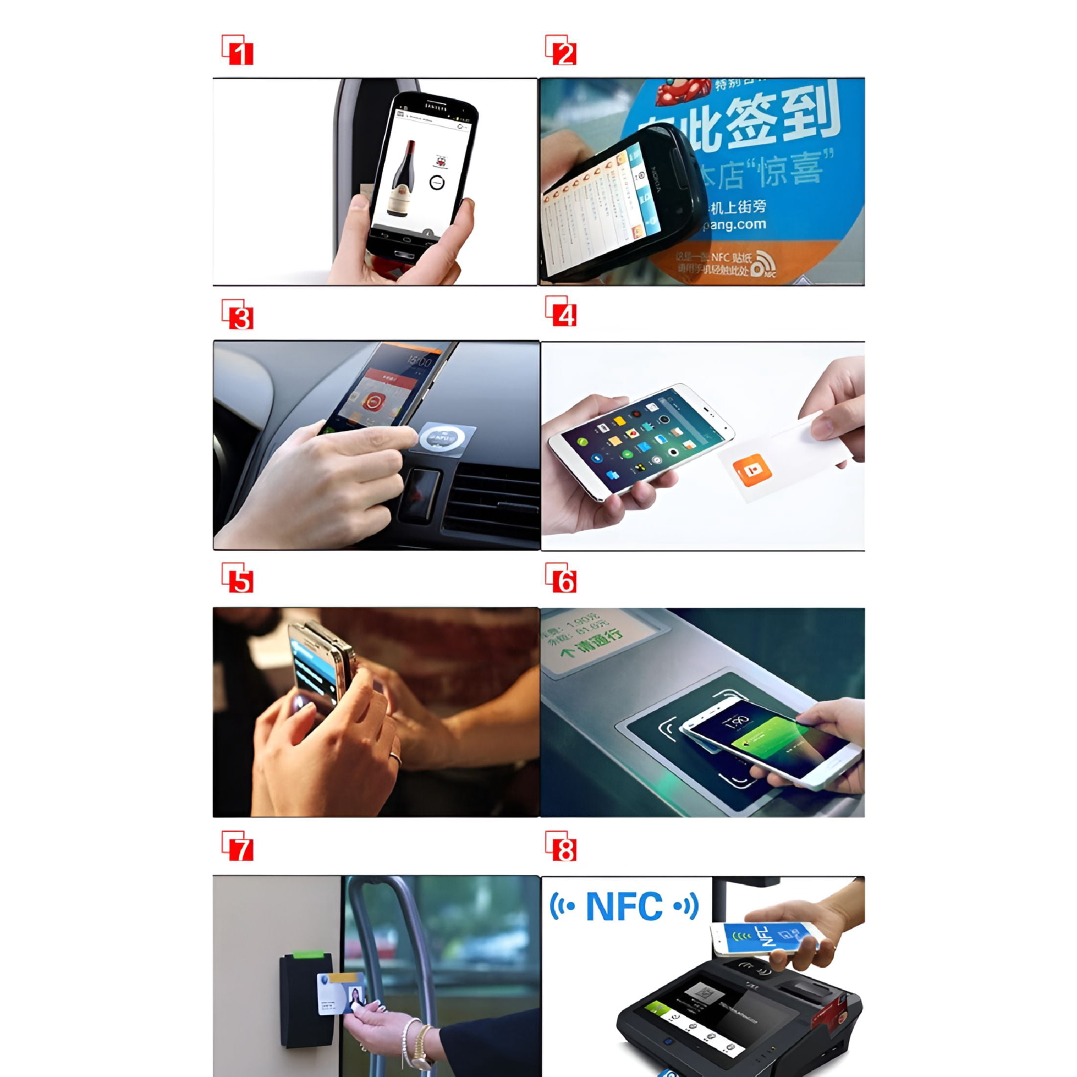 GJX 2026 New Nfc Tags 10Pcs Nfc Tag Sticker Blank Contactless Round Ic ...