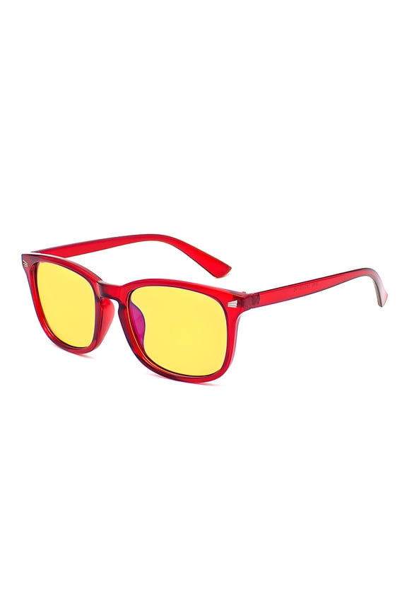 2026 New Night Driving Glasses,Optimal Glare Reduction Night Vision Glasses,Impact-Resistant Frame and Lenses Night Driving and Cycling Eyewear for Driving,Cycling,Motorcycling Red