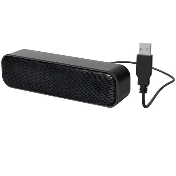 GJX 2026 New Plug in Speakers for Laptop Computer with Microphone Notebook Small Audio Computer Desktop Speaker Multimedia Desktop Long Strip Sound Slim Speakers