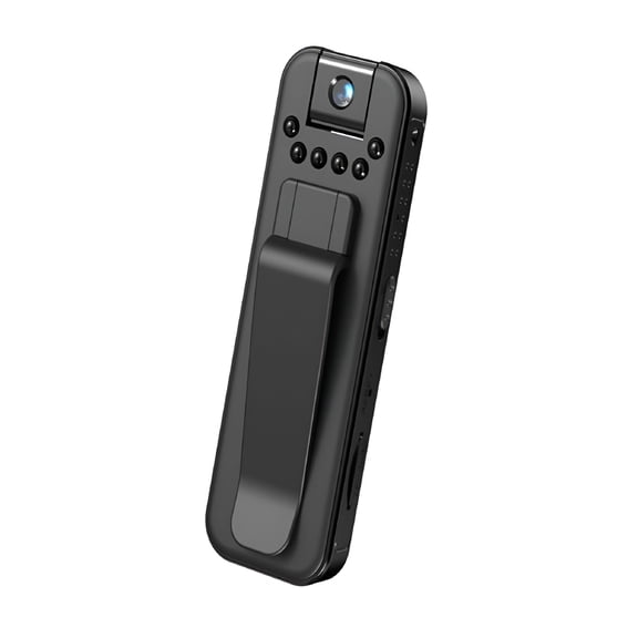 GJX 2026 New Portable 1080P Body Camera,Mini Video Recorder with 180 Rotatable Lens,Night Vision,Wide-Angle Lens,Clip-On Design for Security,Law Enforcement,Personal Use,Outdoor Activities
