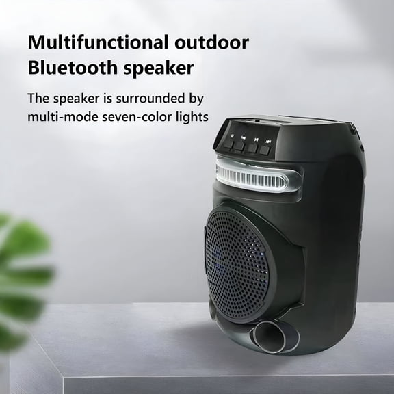 GJX 2026 New Portable Bluetooth Speakers with Double Subwoofer Bass Bluetooth 5.0 Wireless Speaker Support Fm Radio Small Stereo Sound System for Home Party,For Outdoor,Travel,Picnic,Exercise