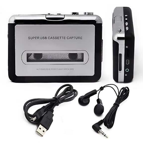 GJX 2026 New Portable Cassette Player&Walkman Audio Cassette Tape to Mp3 Converter,Convert Walkman Cassette to Mp3 Via Usb,Tape Recorder to Cassette