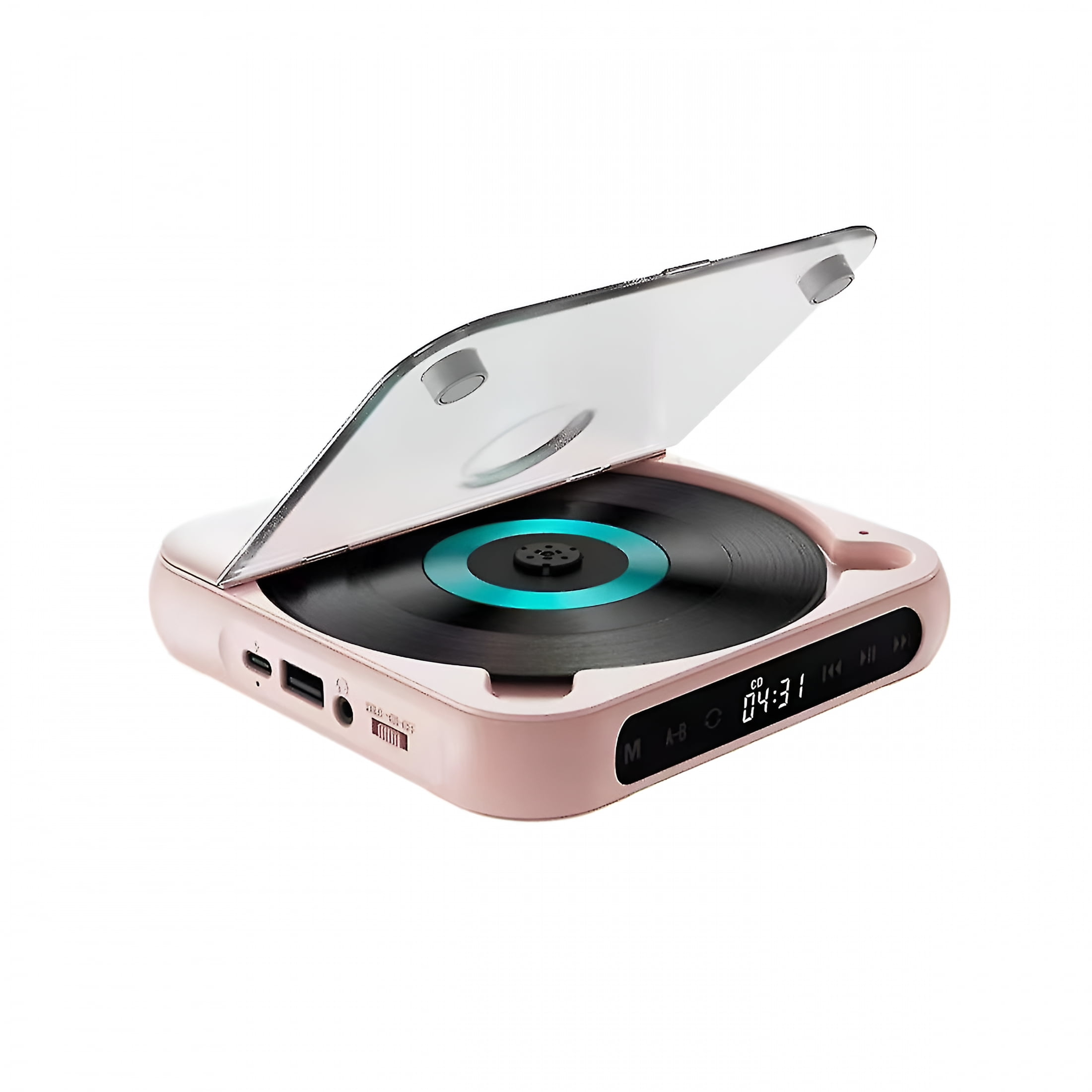GJX 2026 New Portable Cd Player Bluetooth Speaker,Led Screen,Stereo Player,Wall Mountable Cd Music Player for Home Listening,Music Rooms,Wall-Mounted Audio,Personal Entertainment.