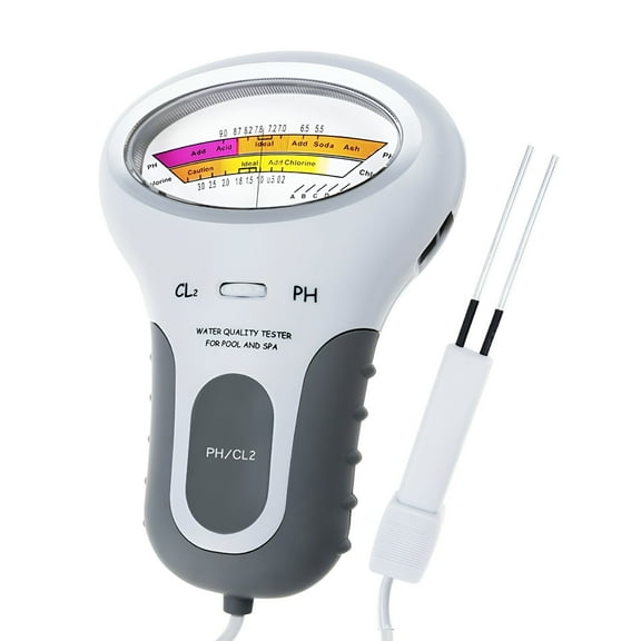 GJX 2026 New Portable Digital Monitor Ph Water Tester Meter Analysis Chlorine Swimming Pool Test Kit for Pool Water Testing, Swimming Pool Maintenance, Water Quality Control, Backyard Pool Care.