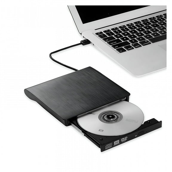 GJX 2026 New Portable Usb 3.0 Slim External Dvd Rw Cd Writer Drive Burner Reader Player Optical Drives for Laptop Pc for Office,Home,Travel,Data Backup,Movie,Music