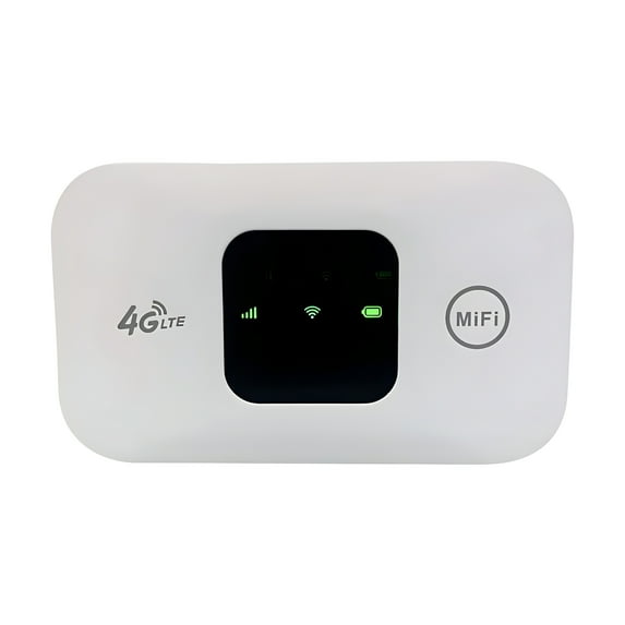 GJX 2026 New Portable Wifi Hotspot 4G Lte Mobile Hotspot Wireless Network Router Pocket Router Personal Hotspot Travel Router Mini Internet Modem High Speed Internet Router White