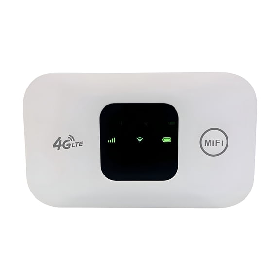 GJX 2026 New Portable Wifi Hotspot 4G Lte Mobile Hotspot Wireless Network Router Pocket Router Personal Hotspot Travel Router Mini Internet Modem High Speed Internet Router White