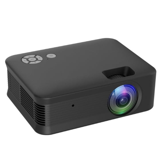GJX 2026 New Projector Intelligent Deformation Adjustment Movie Projector Powerful Cooling System for Home Office Classroom 4K Projector Black