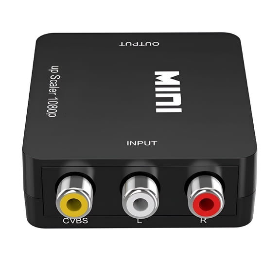 GJX 2026 New Rca Av to Hd Multimedia Connection Hd Converter Composite Cvbs Video Adapter Rca to Hd Multimedia Connection Adapter for Tv,Dvd,Vcr,Projector