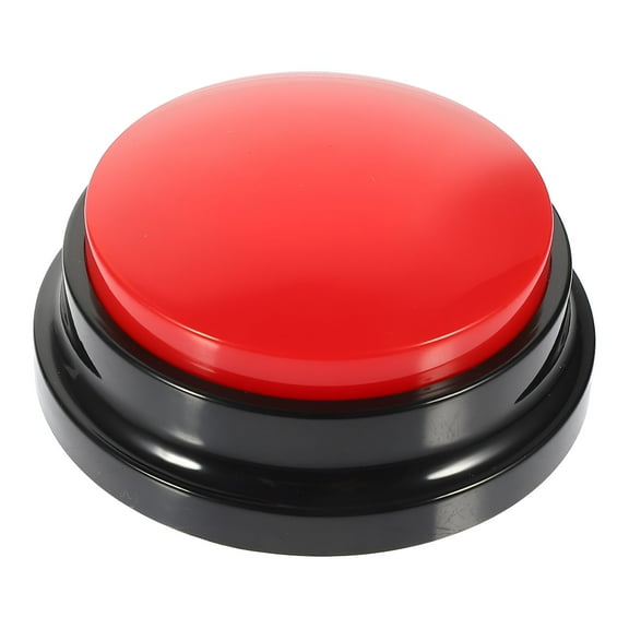 GJX 2026 New Recordable Buttons: Sound Buzzer Recordable Buttons Game Show Buzzers Dogs Speech Training Buttons for Communications Family Game