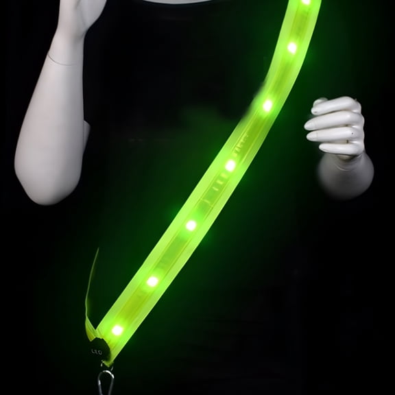 GJX 2026 New Reflective Walking Gear, Rechargeable Led Reflective Sash, Adjustable Night Walking Safety Gear, High Visibility Safety Lights for Walking at Night for Men Women Jogging Running Biking