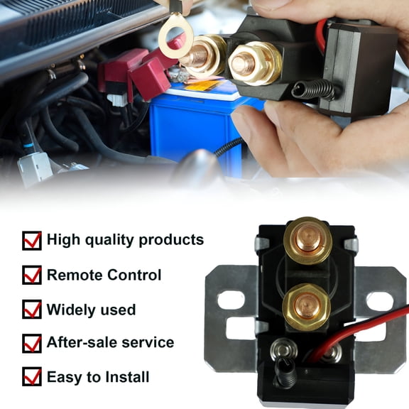 GJX 2026 New Remote Battery Disconnect Switch 12V Dc 500A Battery Cut Off Switch Anti-Theft Battery Kill Switch with 2 Remote Control Wireless Battery Disconnect Switch Isolator for Car Truck