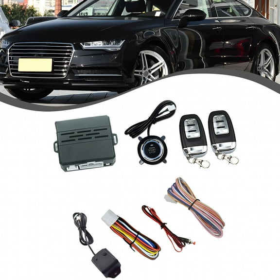GJX 2026 New Remote Starter Keyless Entry Car Engine Start Push Button Security Alarm Systems for Car,Truck,Suv,Van