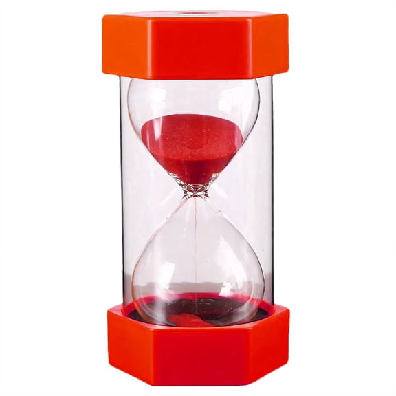 GJX 2026 New Sand Timer Double-Layer Stability Hourglass Exquisite Colored Sand Hourglass with Sand for Home Office Study Decor Red