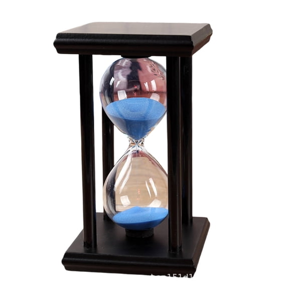 GJX 2026 New Sand Timer,Unique Hourglass Design Hourglass,30-Minute Precise Timing Symbolizes Precious Time Vintage Decorative for Home,Office,Study,Black Blue