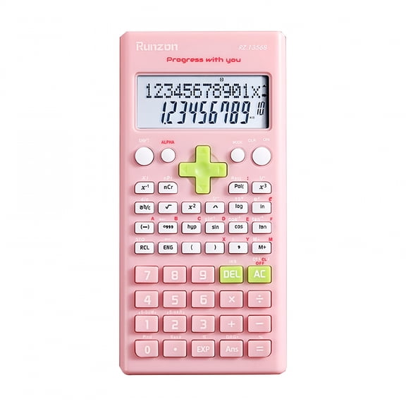 GJX 2026 New Scientific Calculator,2 Line Calculator Scientific Function Calculator for Students,Calculator for Middle and High School Students College School Supplies,Pink