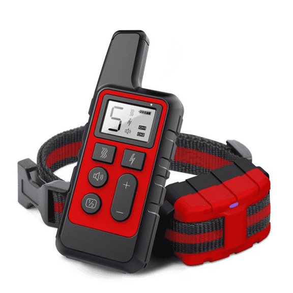 GJX 2026 New Shock Collar for Dogs Versatile for All Dogs Dog Shock Collar with Remote Control Compact Design Dog Training Collar for Training Walking Behavior Correction Red