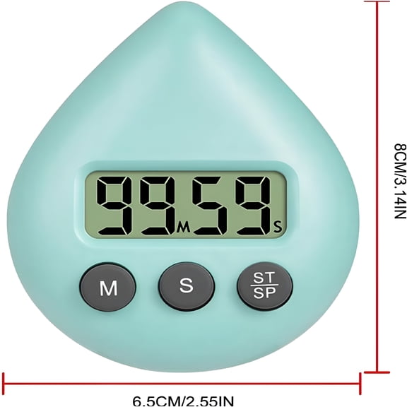 GJX 2026 New Shower Timer,Digital Shower Clock with Timer,Waterproof Timer with Alarm and Suction Cup,Energy Saver Home Kitchen Timer Shower Timer Waterproof