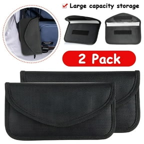 GJX 2026 New Signal Blocking Bag,2Pcs Gps Bag Shield Cage Pouch Wallet Phone Case for Cell Phone Privacy Protection and Car Key Fob,Anti-Tracking Anti-Spying for Travel,Car,Home,Office