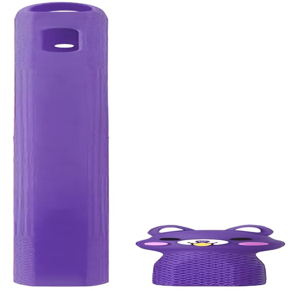 GJX 2026 New Silicone Cartoon Case Compatible with Pencil Holder Sleeve Skin Pocket Cover Accessories Pro Protective Nib Covers for School,Office,Art,Home(Cyan)-Purple
