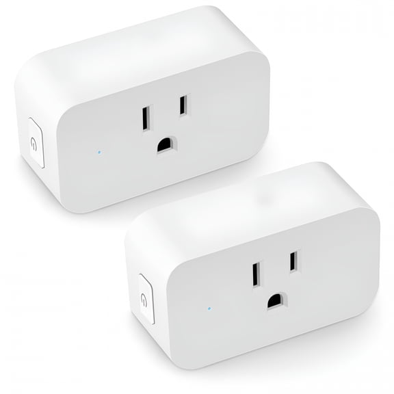 GJX 2026 New Smart Plug 2 Pack,Mini Wifi Smart Socket,No Hub Required,Timer Schedule,Smart Wifi Plug Outlet Remote Control Your Devices From Anywhere for Home, Office, Apartment, Dorm