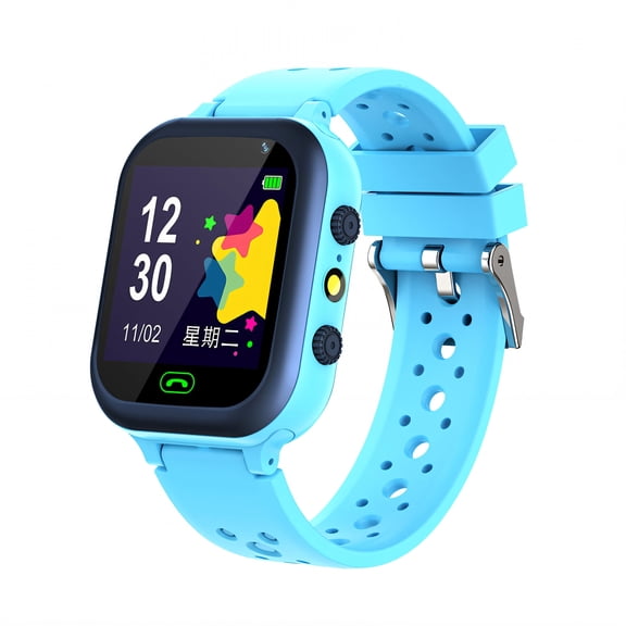 GJX 2026 New Smart Watch for Kids Hd Camera Kids Smart Watch Antenna Design Watches for Kids Blue for Kids Daily Use School Study Outdoor Play Learning Sports