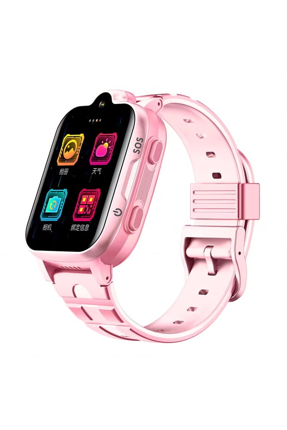 2026 New Smart Watch for Kids Safety Geofence Kids Smart Watch Voice Chat Watches for Kids for School Playground Outing Pink 4G
