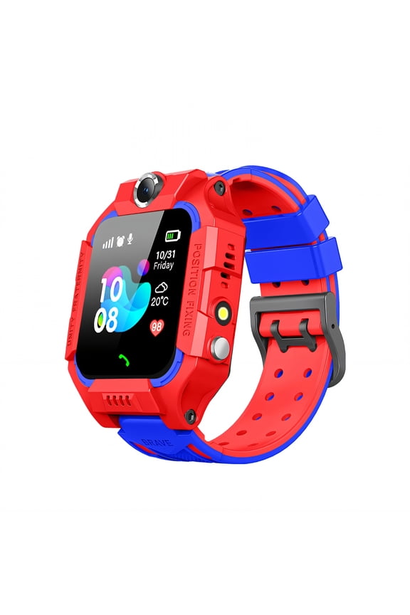 2026 New Smart Watch for Kids Voice Chat Kids Smart Watch Wechat Watches for Kids Red for Communication Tracking Emergency Alerts Playtime