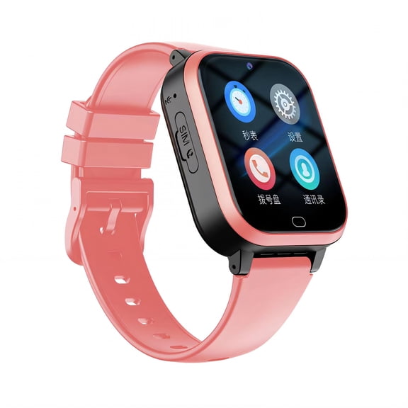 GJX 2026 New Smart Watch for Kids for School Playtime Exercise Alarm Clock Kids Smart Watch Pedometer Watches for Kids Pink