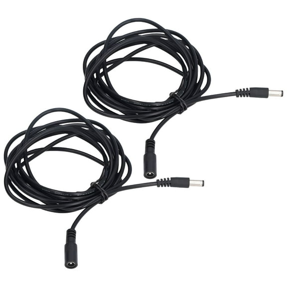 GJX 2026 New Solar Led Light Extension Cord & Dc 12V 24V Power Connection Cable,5.5X2.1Mm Outdoor Solar Panel Monitoring,Waterproof Led Lamp Cable - 12V 24V Solar Light Connection