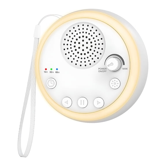 GJX 2026 New Sound Machine with 16 Soothing Sound Night Light, White Noise Machine with Memory Function/Timer/Adjustable Volume, Rechargeable Sleep Machine for Home Office Travel