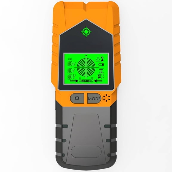 GJX 2026 New Stud Finder 5 in 1 Fast-Detect Stud Finder Wall Scanner for Renovations Reliable Stud Sensor for Safe Work for Home Office Construction Orange